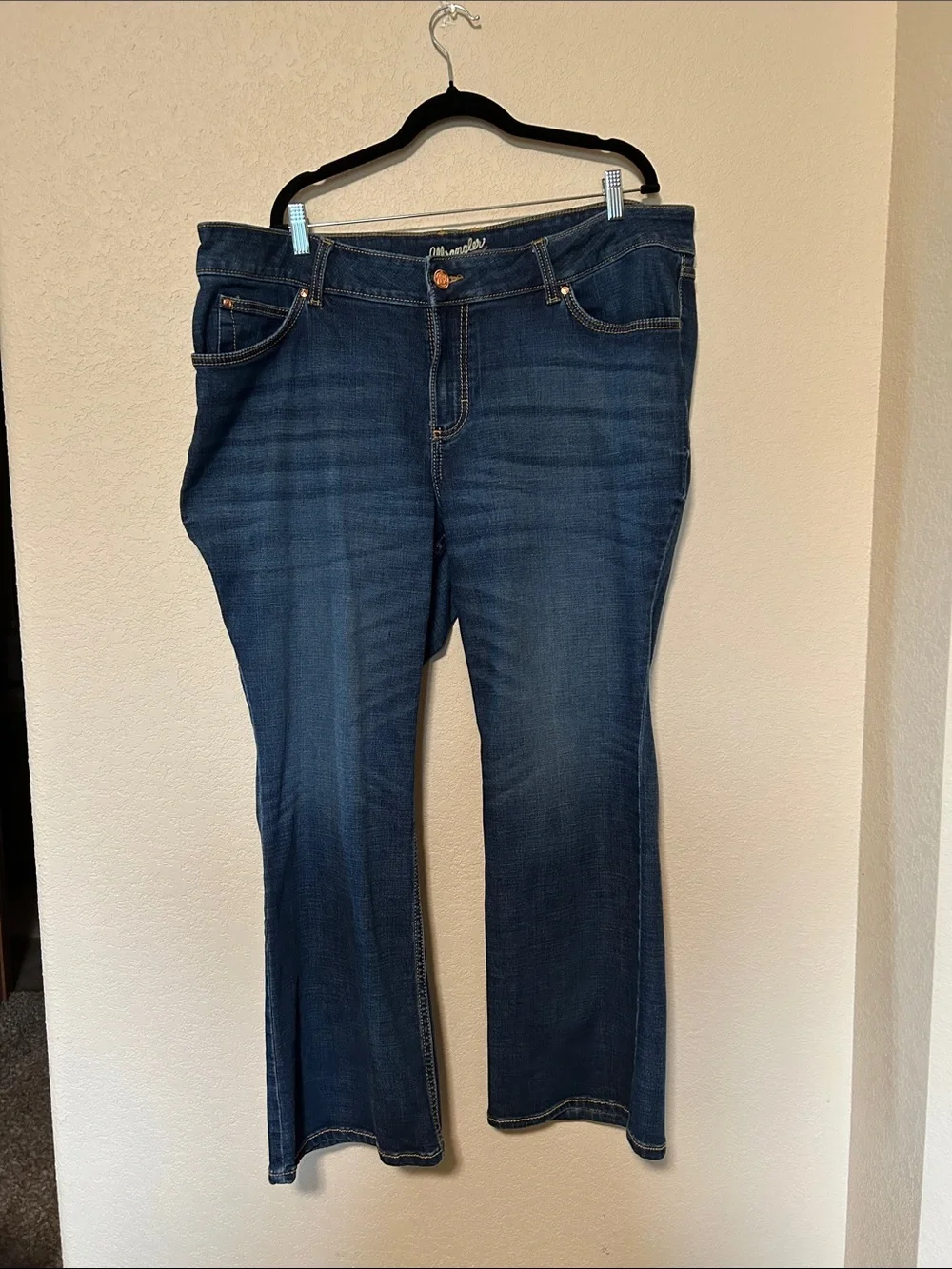 Wrangler Women’s 22W x 30 Bootcut Jeans Dark Wash Western Y2K Rodeo